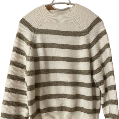 Kuschliger gestreifter Pullover 