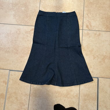 Dark blue denim skirt size 38
