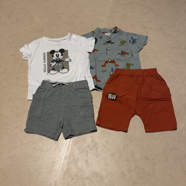 Lot de 2 ensembles d’été  9-12 mois