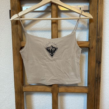 Crop top beige 