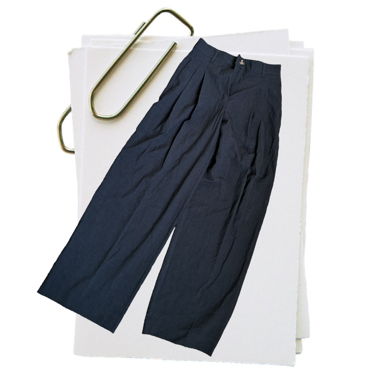 Pantalon large bleu marine