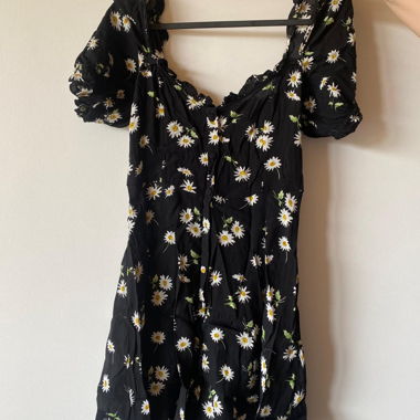 Zara Black Floral Dress