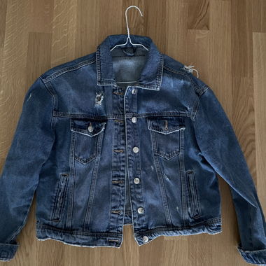 Veste en jean bleue