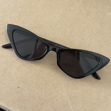 Black Cat-Eye Sunglasses