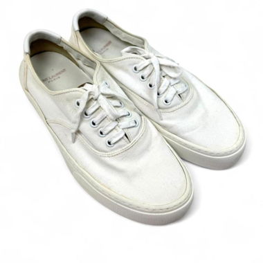 Baskets en toile blanche Yves Saint Laurent