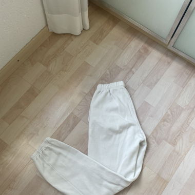basic weisse trainerhosen 