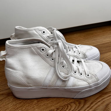 Adidas Nizza High Top Sneakers white