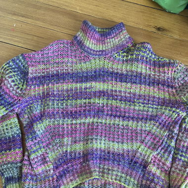bunter strickpulli