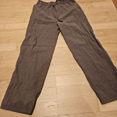 Khaki casual drawstring pants