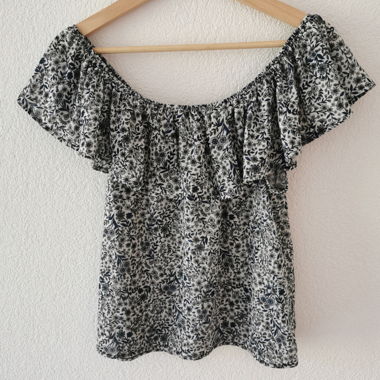 flowy shirt with flowers
