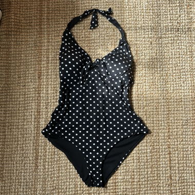 Black Polka Dot Swimsuit