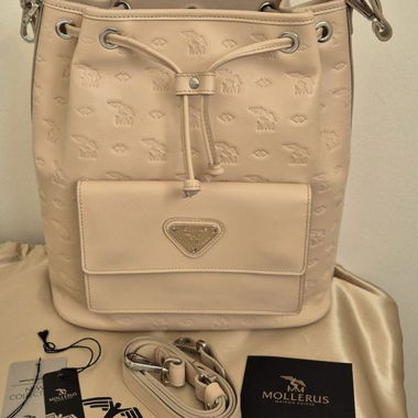 Sac Maison Mollerus 'NYON' en cuir imprimé neuf
