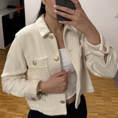 Veste Zara blanche élégante - Taille XS 