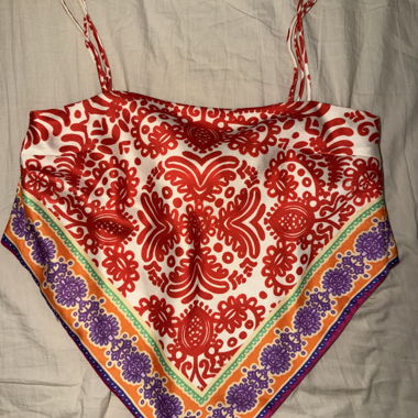 Zara Paisley Top XS