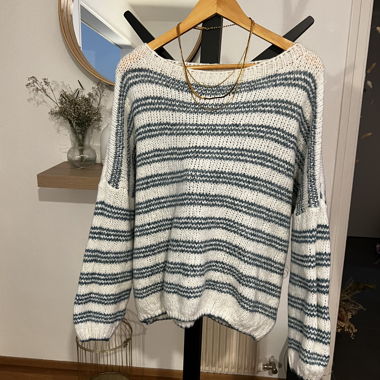 Striped Knit Sweater
