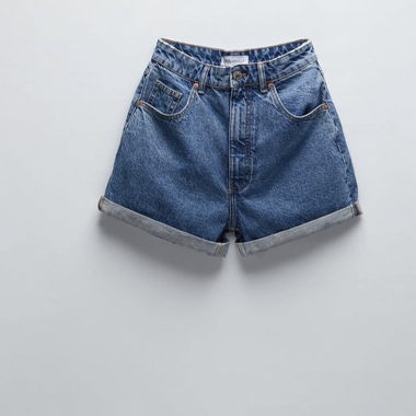 Shorts in denim Zara