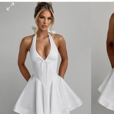 DORIS MINI DRESS - IVORY  von Babyboo
