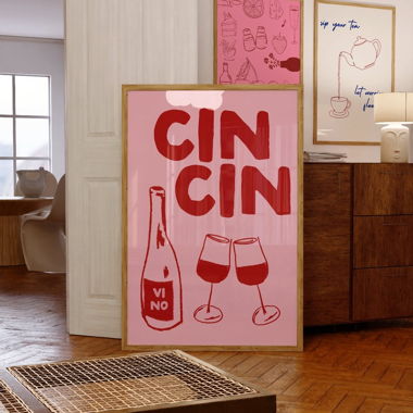 Cin Cin Poster (ohne Rahmen!) 60x90 cm 