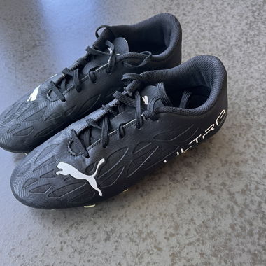 Black Puma Football Shoes