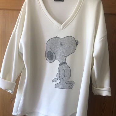 Maglione bianco Snoopy