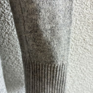 Grey long cashmere vest