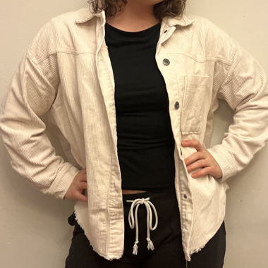 White corduroy jacket