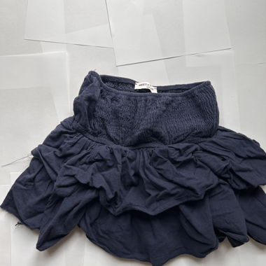 navy mini skirt