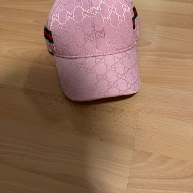 Casquette de baseball rose avec motif GG