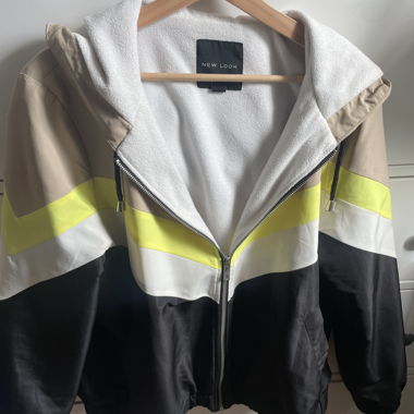 Giacca a righe giallo/nero/bianco