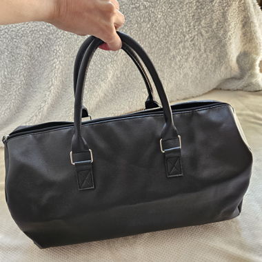 Sac bowling cuir noir très bon état 