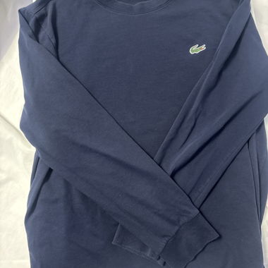 T-shirt Lacoste à manches longues bleu