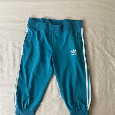 Türkisfarbene Adidas 2000er 3/4-Lange Trainingshose