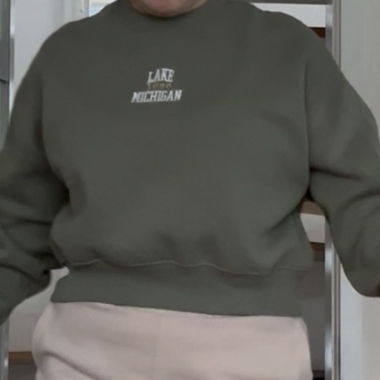 Grünes Lake Michigan Sweatshirt