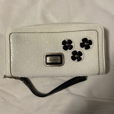 Portafoglio Guess bianco