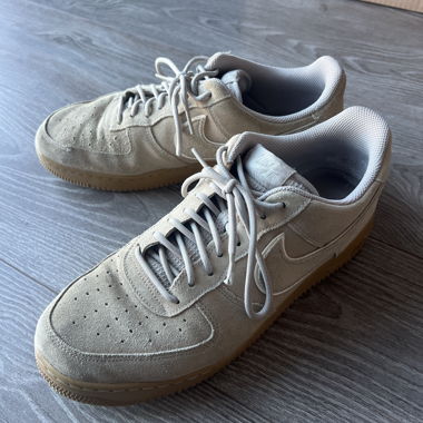 Air Force 1 in velluto beige