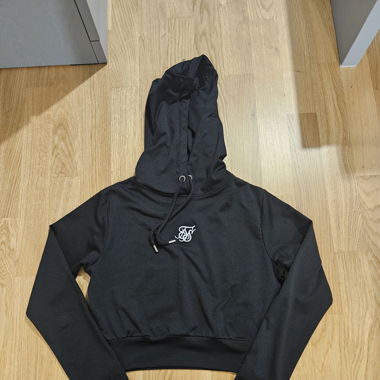 Crop Pull Siksilk noir