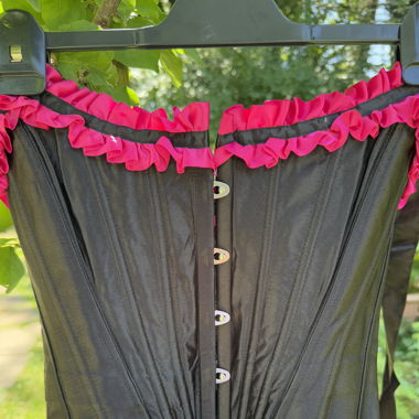Vintage schwarzes Korsett