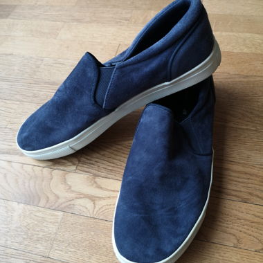 Blue loafers