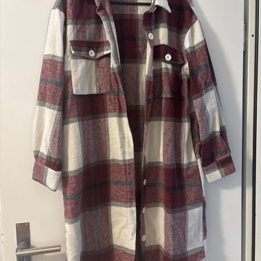 Giacca-camicia oversize a quadri