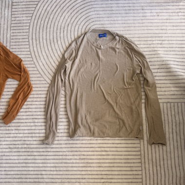 Langarmshirt beige