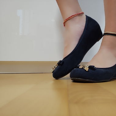 Ballerinas with 3cm Wedge Heel