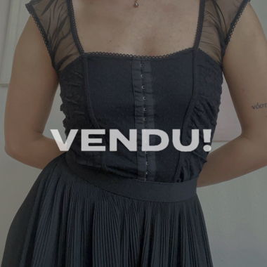 Top nero vintage
