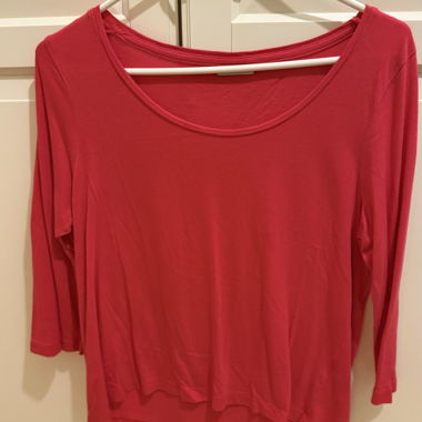 T-shirt rouge à manches longues