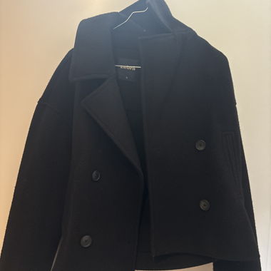 Manteau noir Zebra