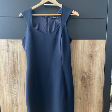 Robe sans manches bleu marine