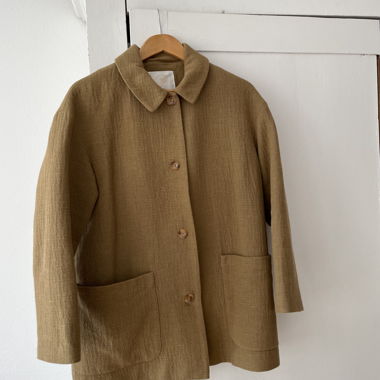 Frühjahrjacke in Camel-Moutarde