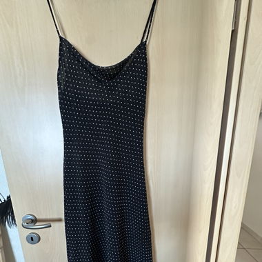 Robe longue à pois Bershka 