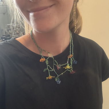 Necklace original flowers