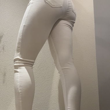 Jeans bianco Tally Weijl, skinny a vita alta, taglia 36