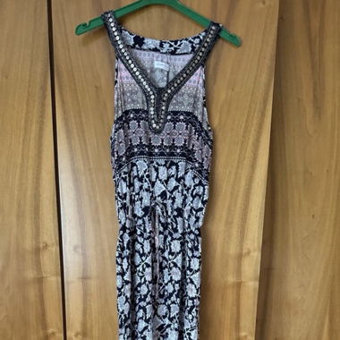 Maxi Dress with Boho Pattern